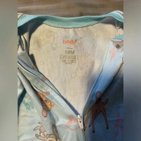 Lot of 2 Disney Baby Bundle of Bambi Sleepwear Pajamas  18 months - Picture 2 of 4